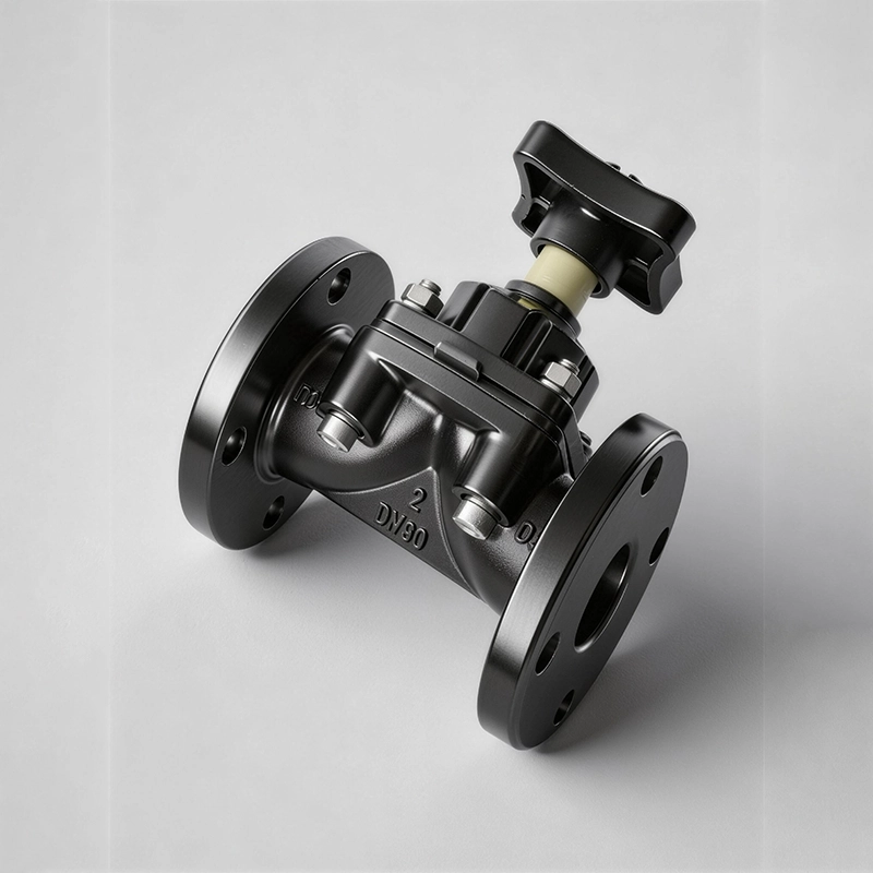 Weir Type Diaphragm Valve Weir Type Diaphragm Valve Flange Ends